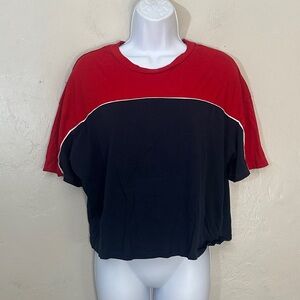 H&M Red and Black Short Sleeve Tee